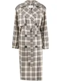 Sportmax check-pattern belted coat - Neutrals