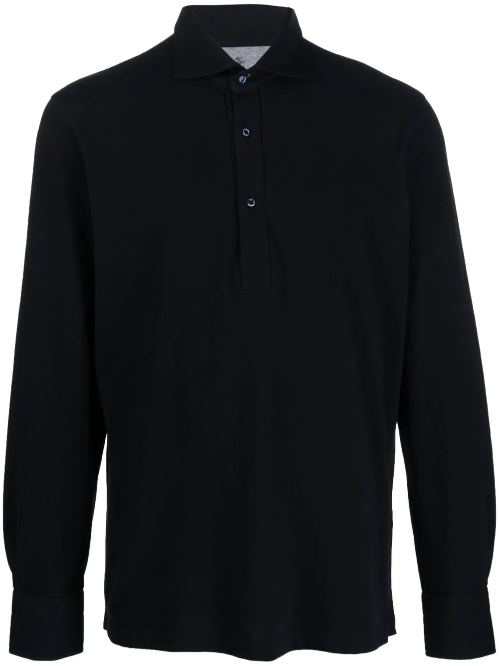 

Brunello Cucinelli camisa tipo polo con estilo camisón - Azul