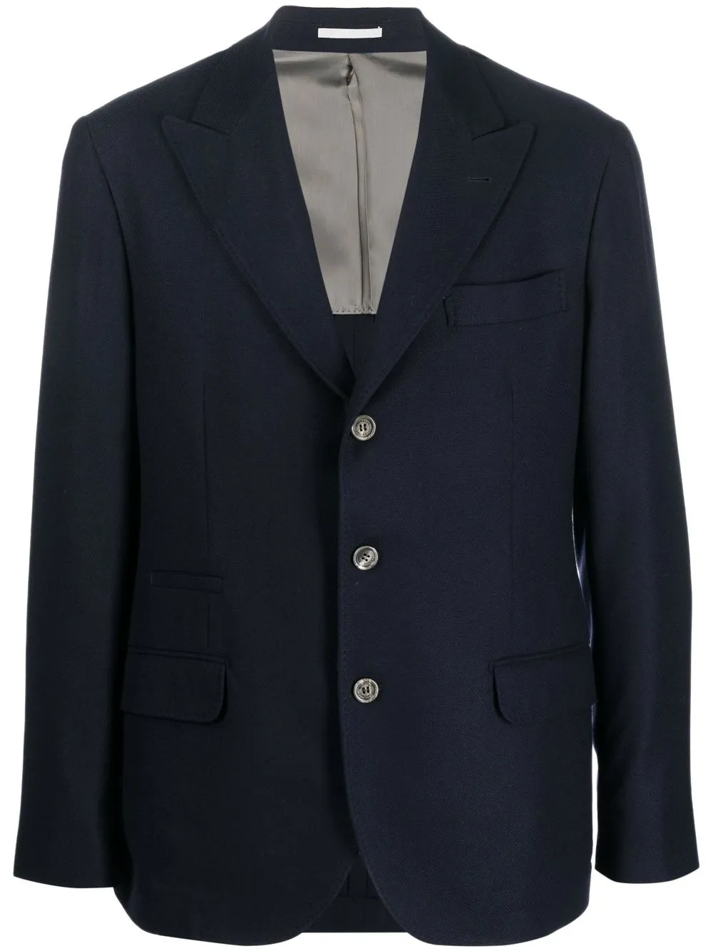 

Brunello Cucinelli blazer ajustado con botones - Azul