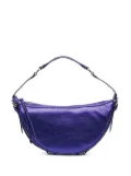 BY FAR pebble-texture leather shoulder bag - Purple