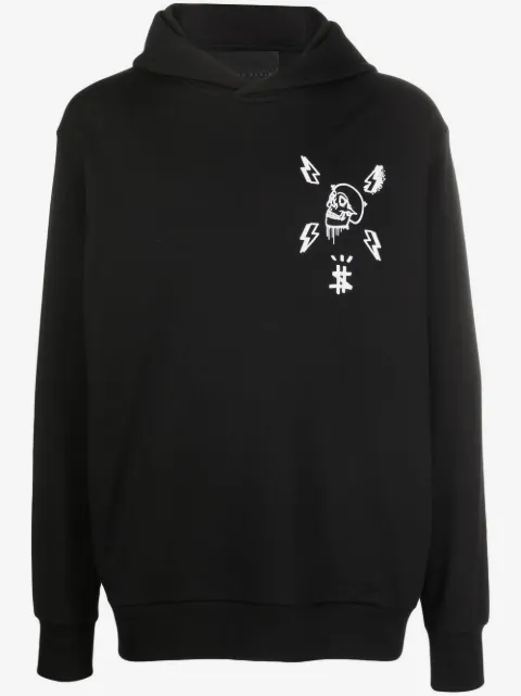 Philipp Plein skull graphic-print hoodie