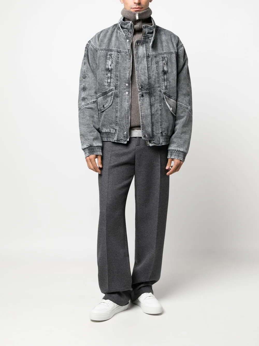 Isabel Marant high-neck Denim Jacket - Farfetch