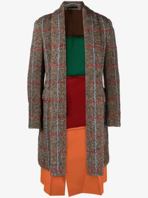 Comme des Garçons Homme Plus herringbone tweed reversible overcoat