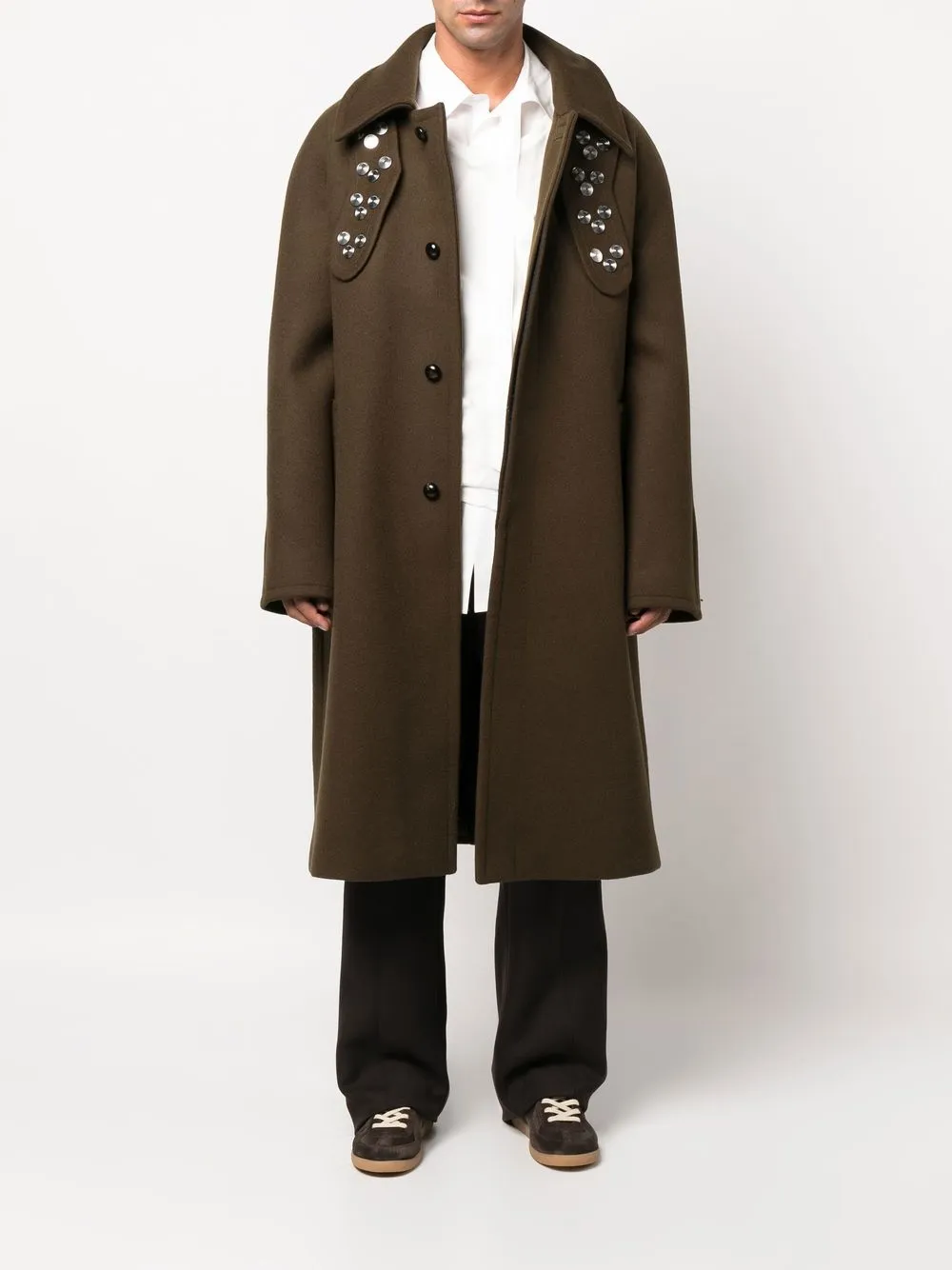 Namacheko Bayder studded-detailing Oversized Coat - Farfetch