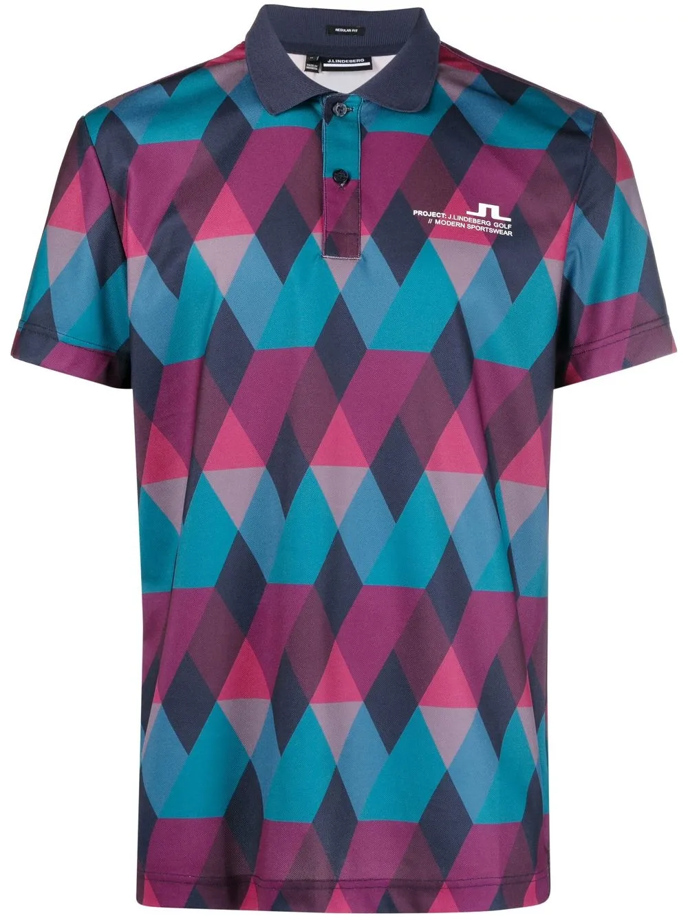 

J Lindeberg playera tipo polo Parker - Azul