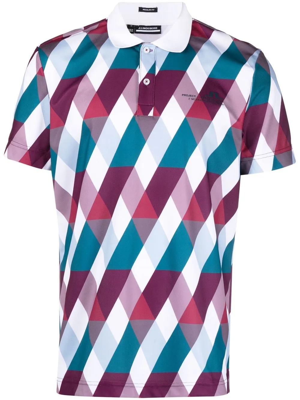 J Lindeberg Parker argyle-print Polo Shirt - Farfetch