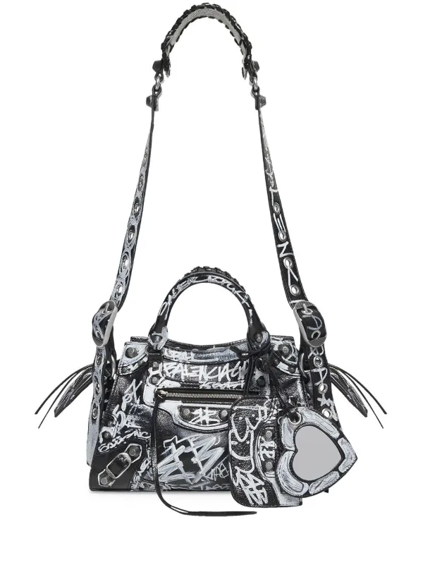 Balenciaga graffiti city shoulder bag sale