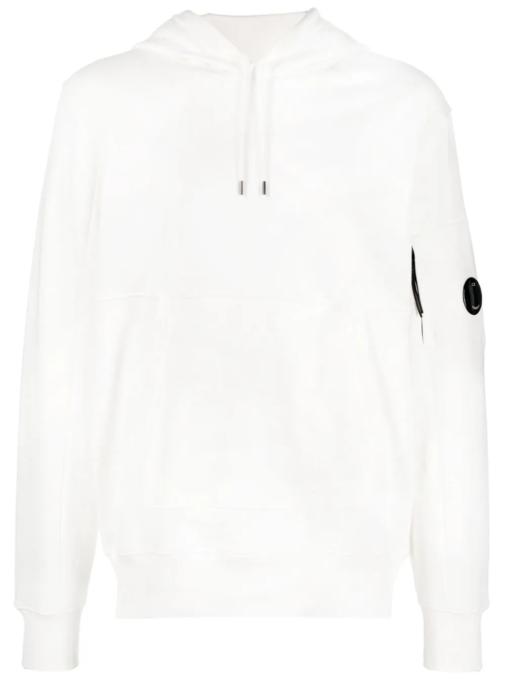 

C.P. Company hoodie con cordones y detalle de lentes - Blanco