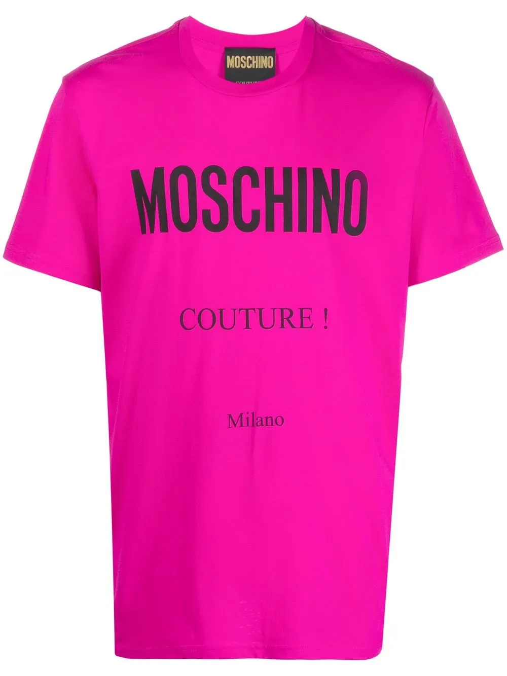 

Moschino logo-print organic-cotton T-shirt - Pink