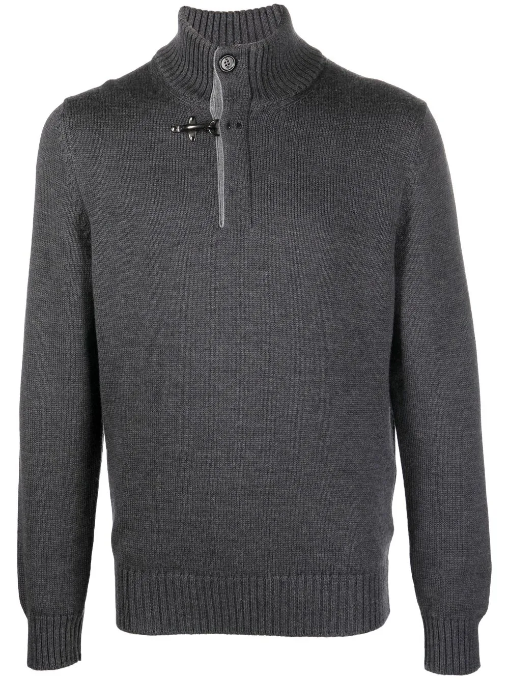 

Fay high-neck wool jumper - Grey