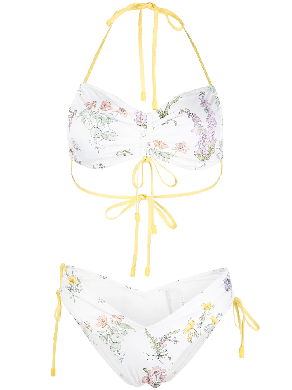 

ZIMMERMANN bikini Jeannie con diseño fruncido - Multicolor