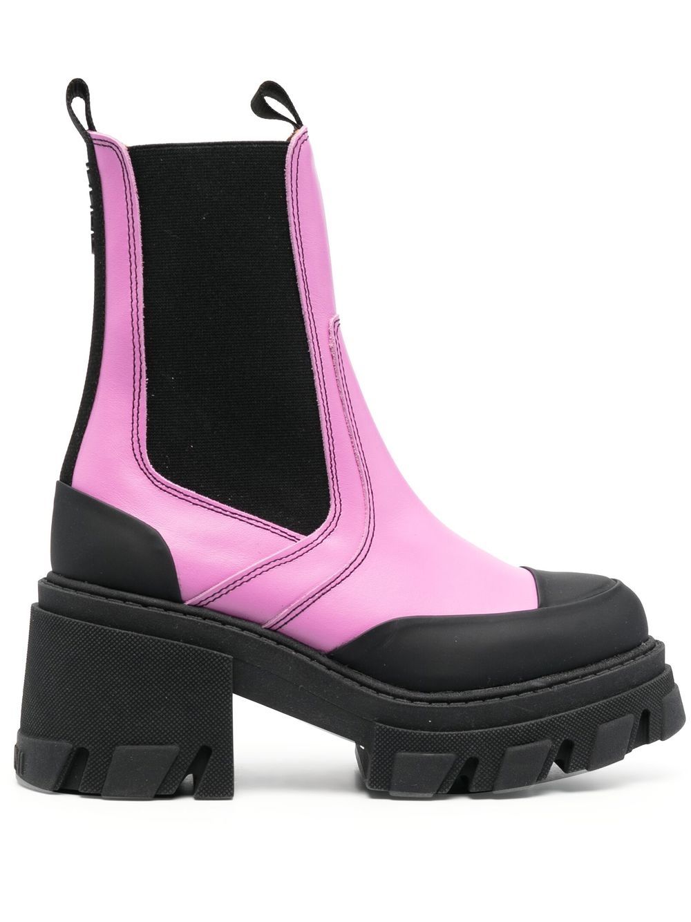 

GANNI colour-block combat boots - Pink