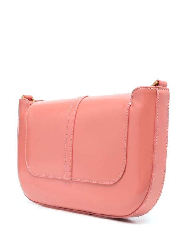 BY FAR Red Miranda Leather Shoulder Bag