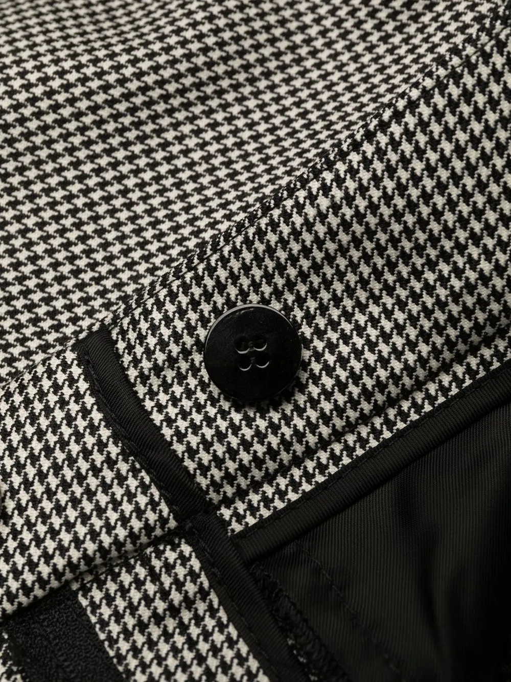 checked cropped slim-fit trousers