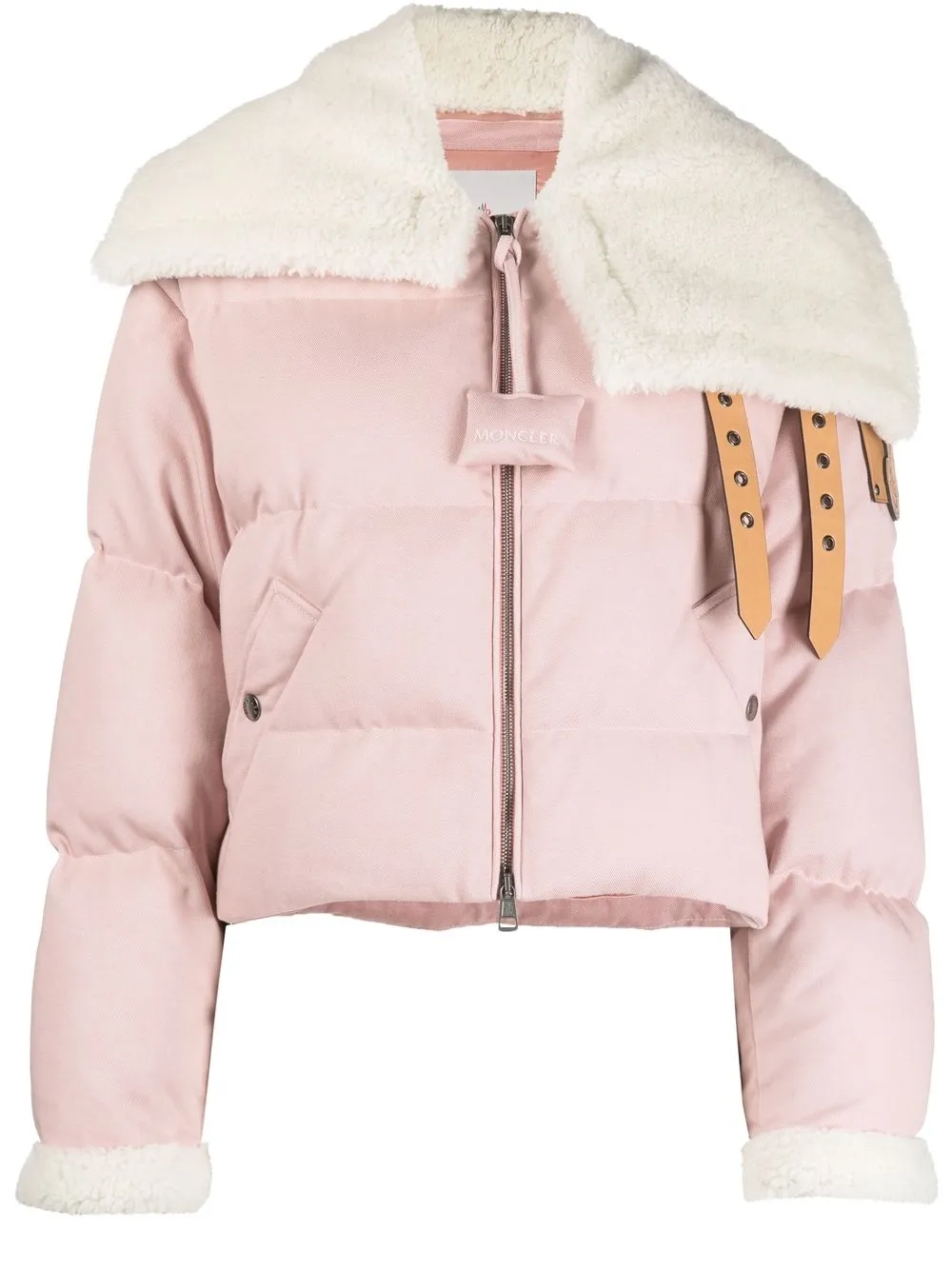 

Moncler chamarra capitonada con bolsillos - Rosado