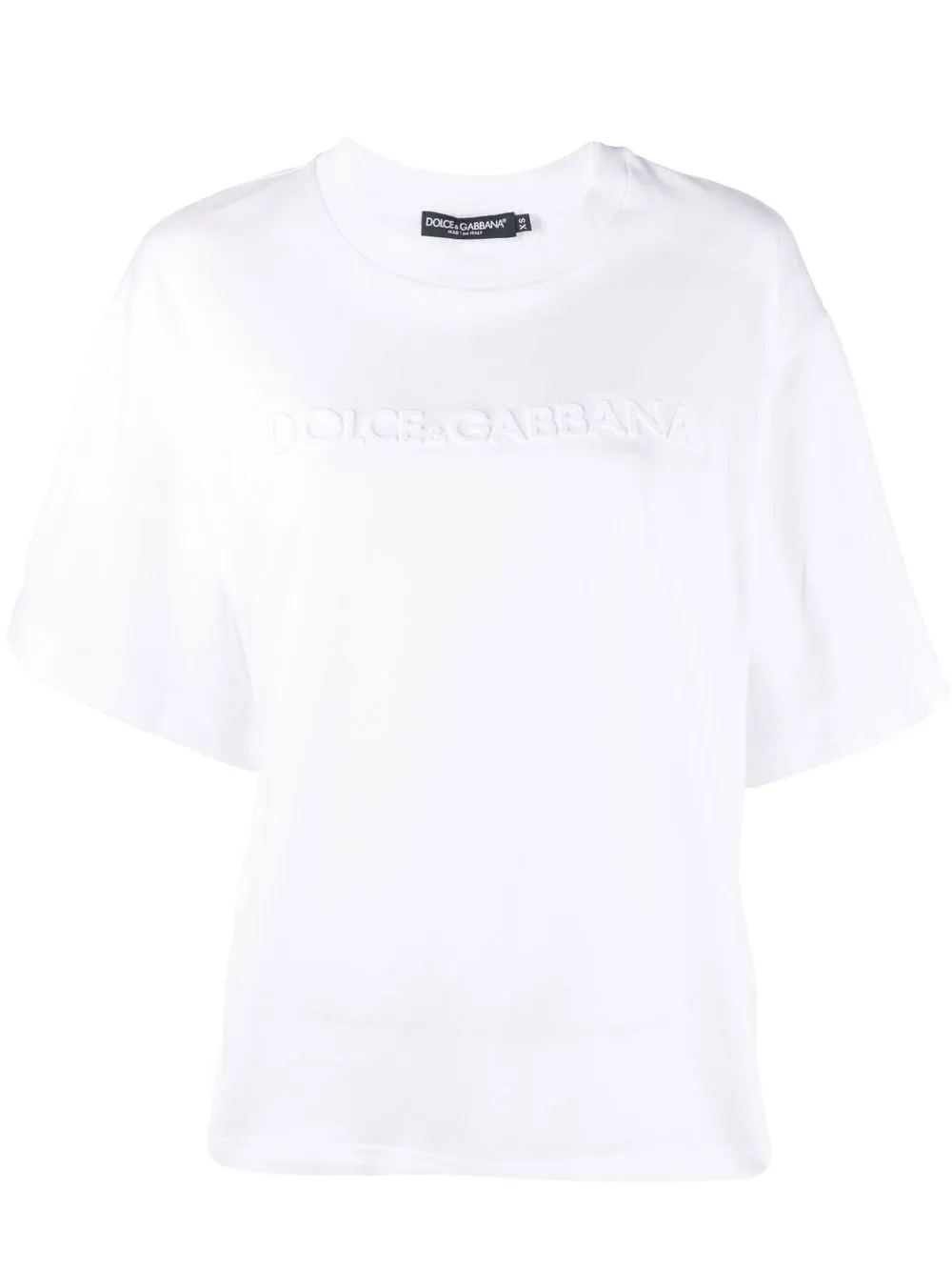 

Dolce & Gabbana embossed logo T-shirt - White