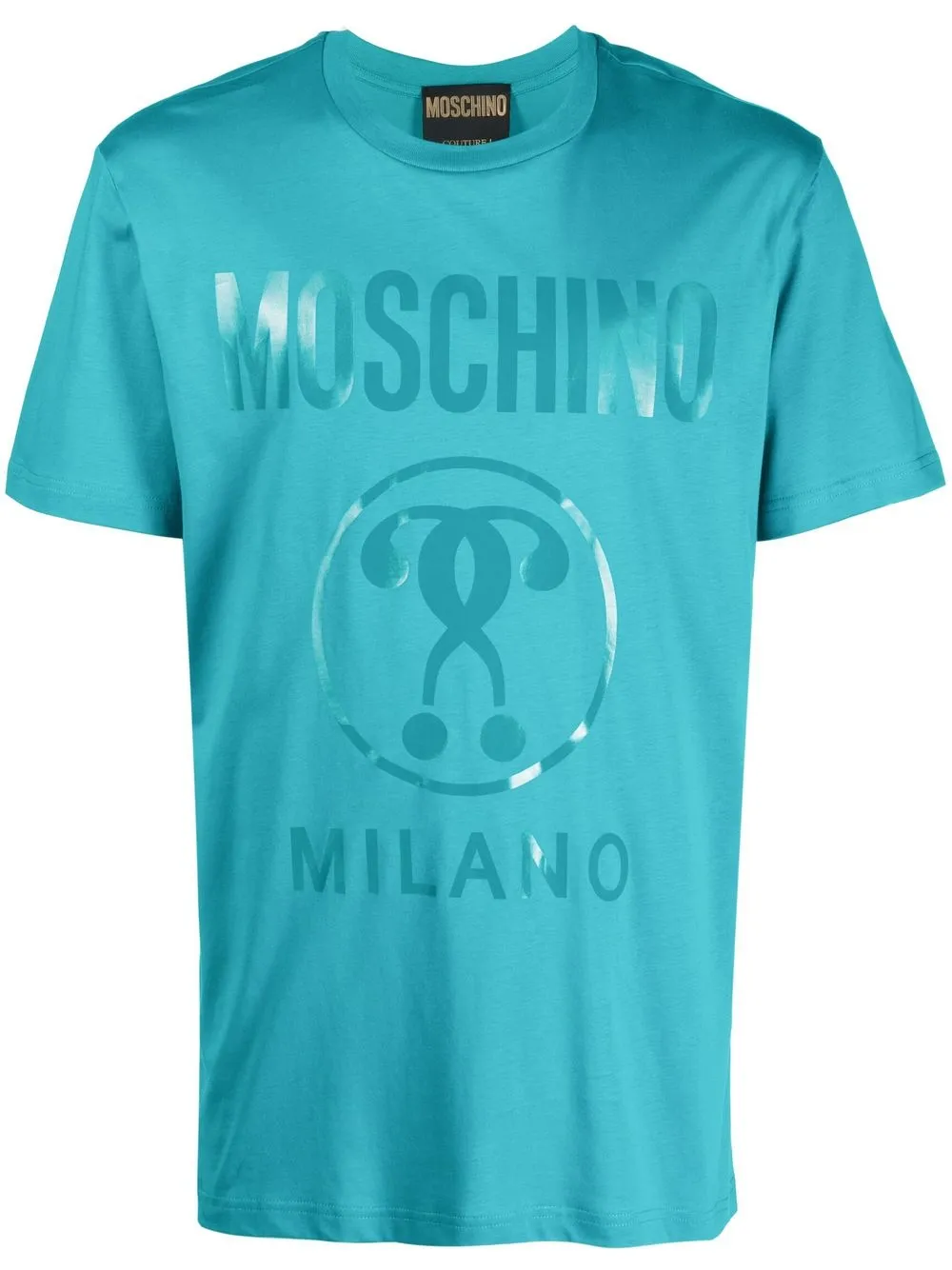 

Moschino playera con logo estampado - Azul