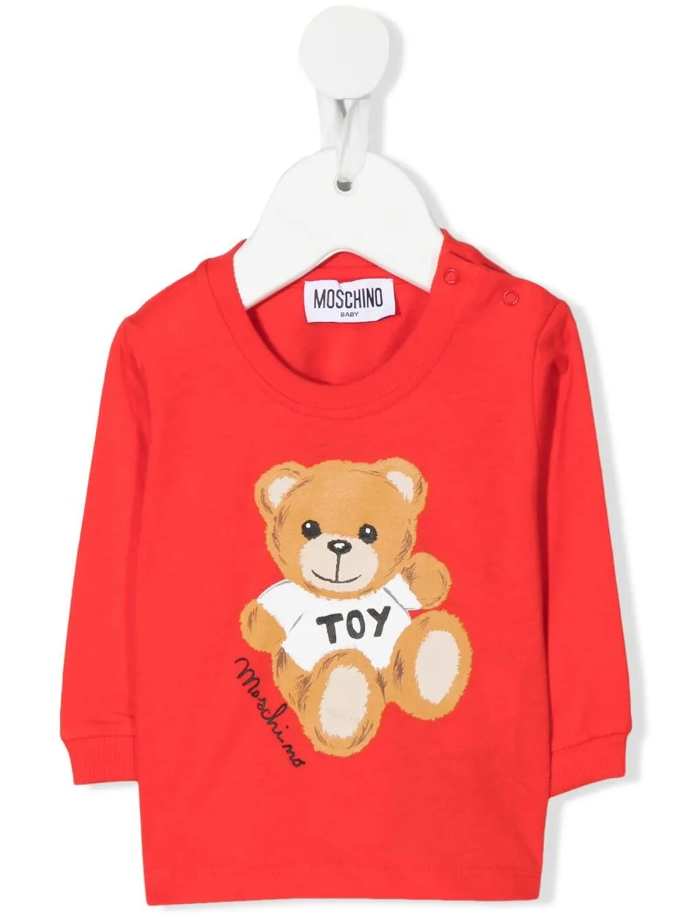 

Moschino Kids sudadera con motivo Teddy Bear - Rojo