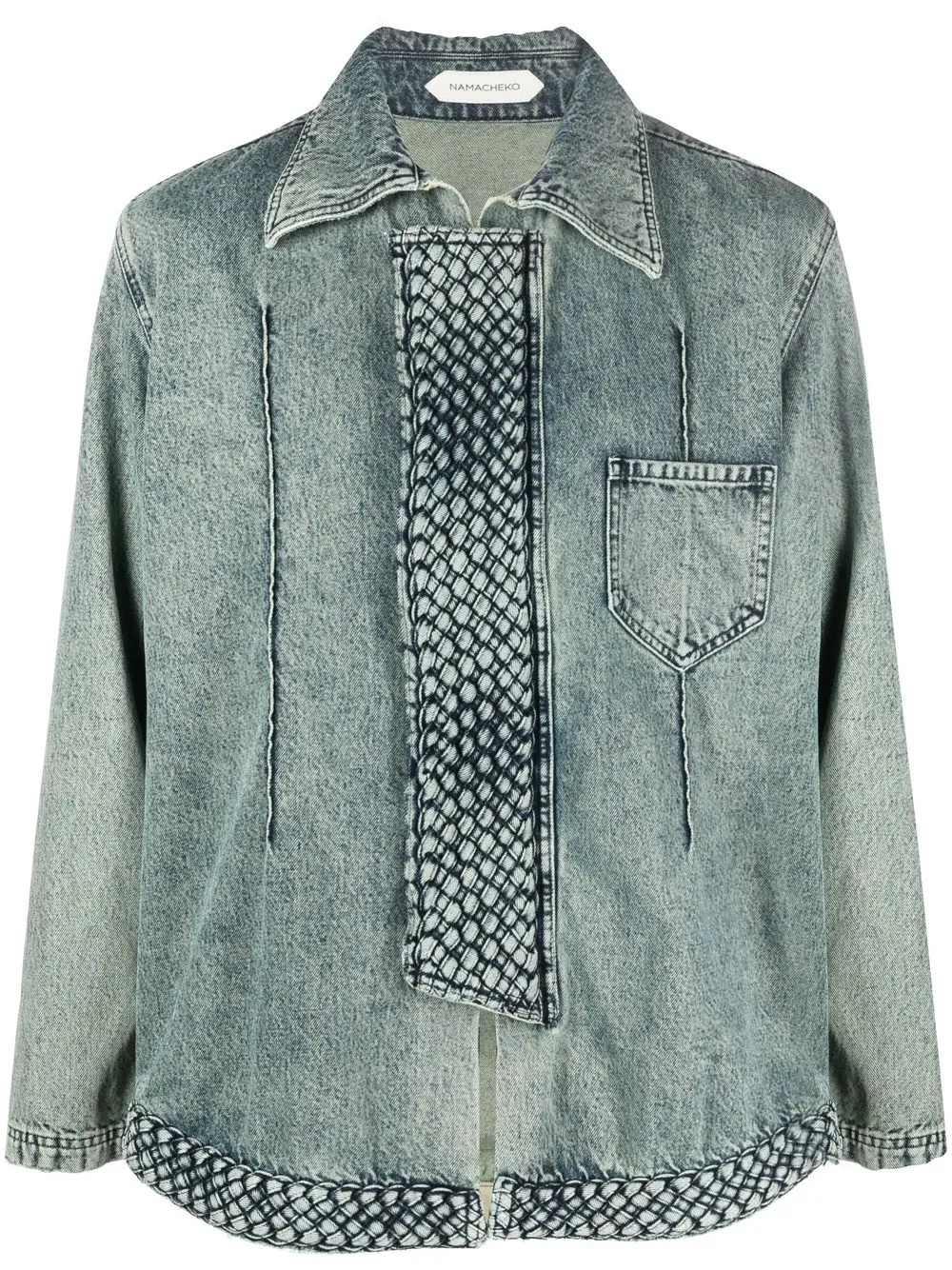 

Namacheko Manni interwoven denim shirt - Blue