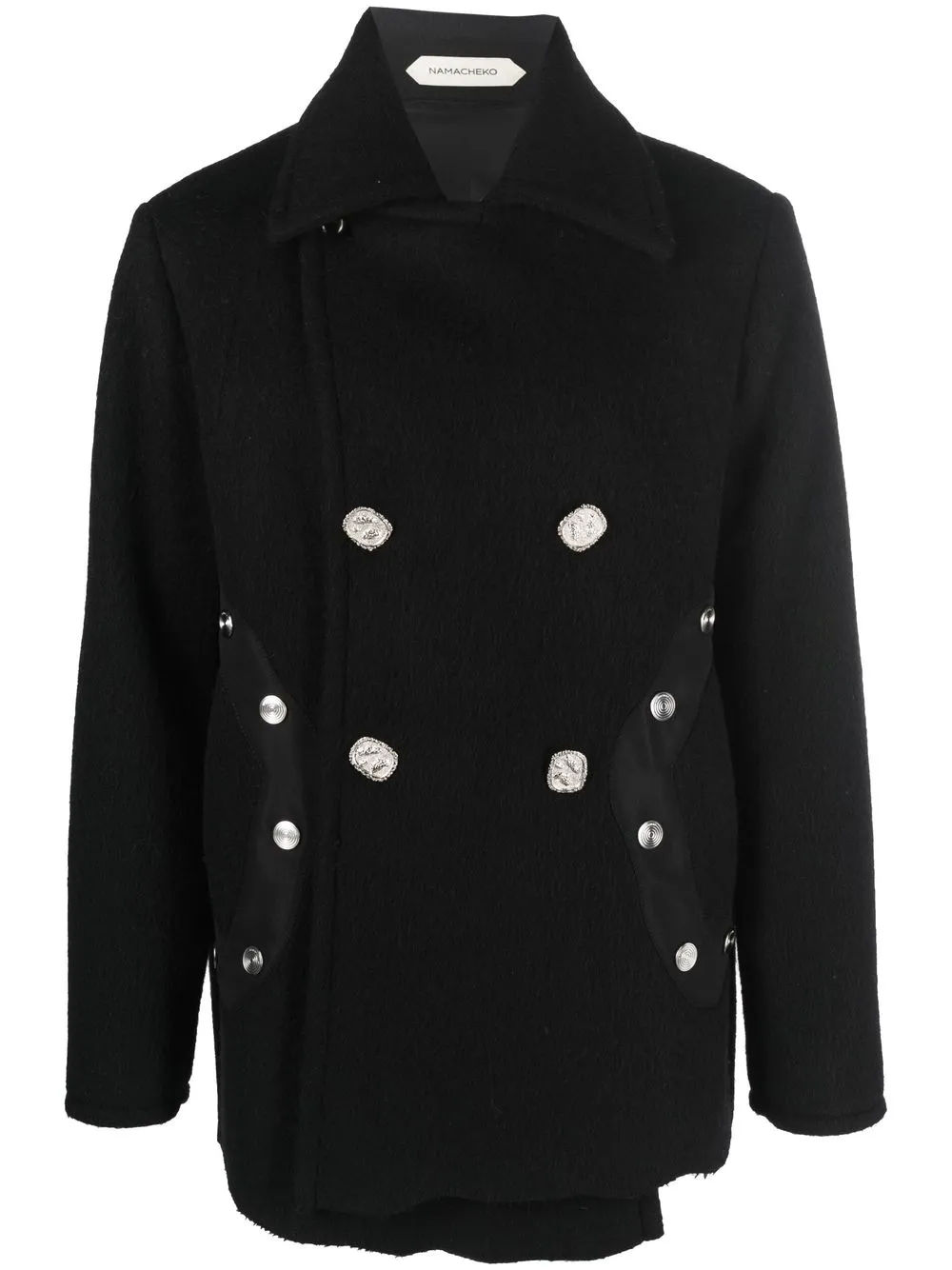 Namacheko Alep decorative-button Wool Peacoat - Farfetch