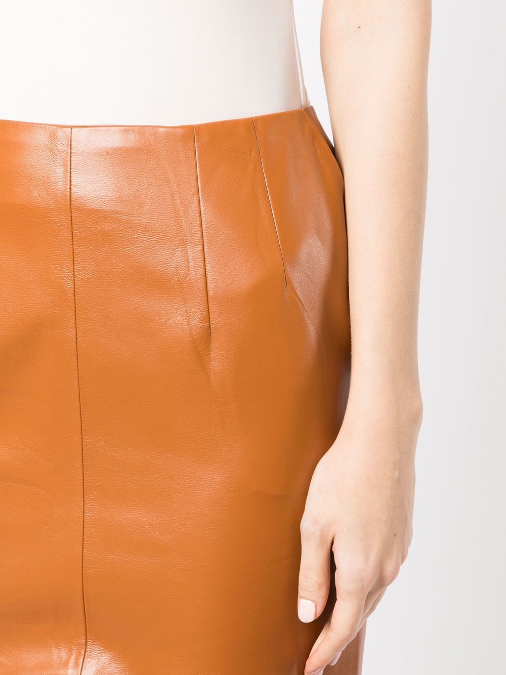 Materiel faux leather Pencil Skirt   Farfetch