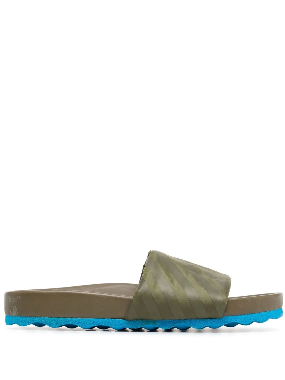 

Off-White sandalias con motivo Diag - Verde