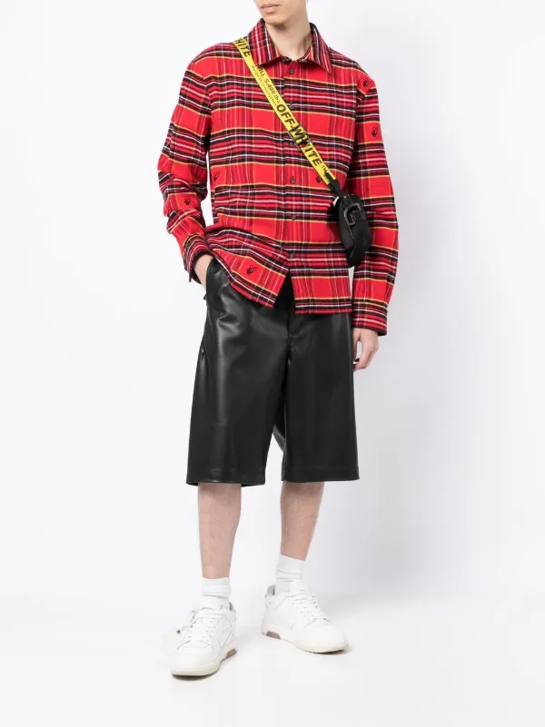Off-White オフホワイト チェック シャツ | レッド | FARFETCH JP