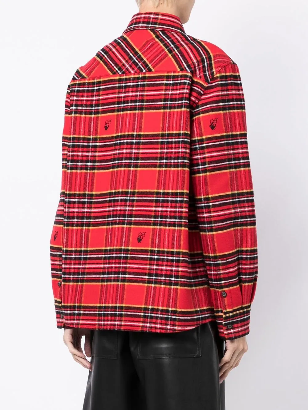Off-White オフホワイト チェック シャツ | レッド | FARFETCH JP