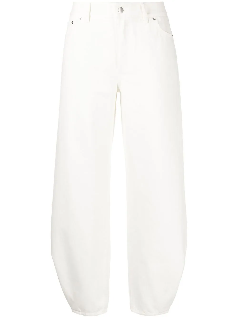 

Tibi high-waisted tapered jeans - White