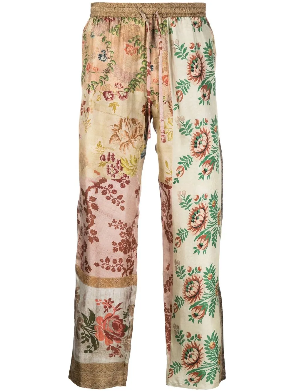 

Pierre-Louis Mascia pantalones de seda con estampado floral - Neutro