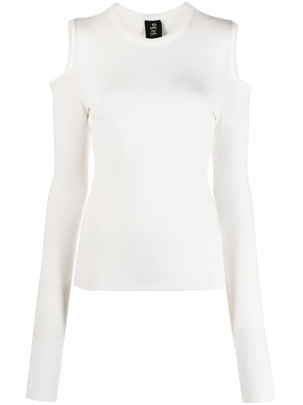 

Thom Krom long-sleeve cut-out top - White