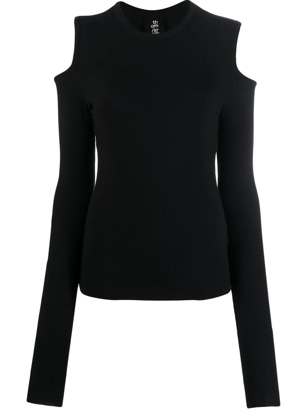 

Thom Krom cut-out long-sleeve top - Black