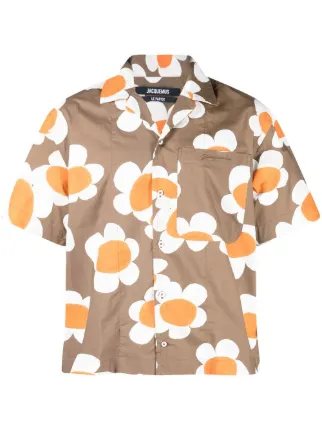 【JACQUEMUS】2020ss Orange floral SHIRT JACQUEMUS】2020ss Orange floral SHIRT