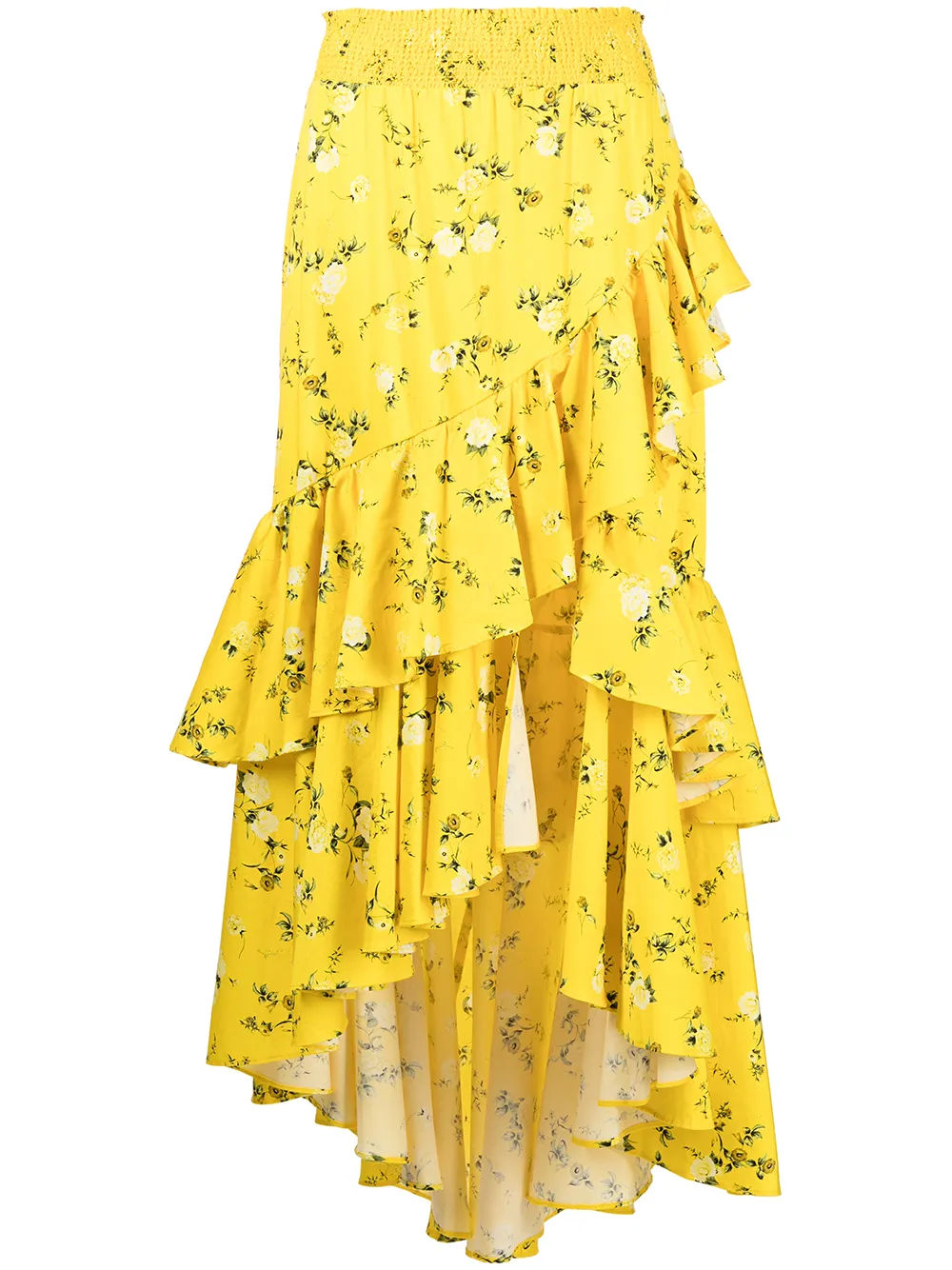 

Alice+Olivia falda larga Cristina con estampado floral - Amarillo