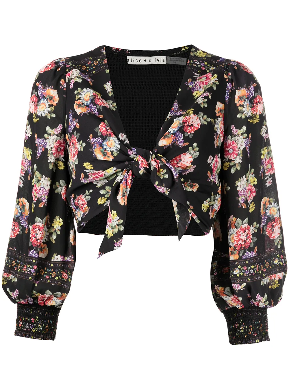 

alice + olivia blusa Marlee corta - Multicolor