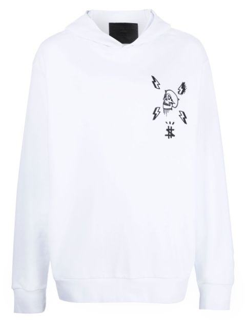 Philipp Plein graphic-print cotton hoodie Men