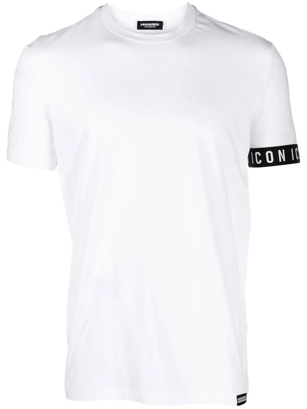 

Dsquared2 logo-trim cotton T-shirt - White