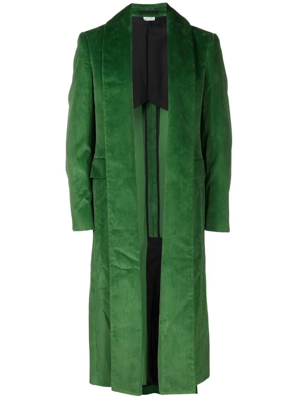 

Comme Des Garçons Homme Plus long corduroy overcoat - Green