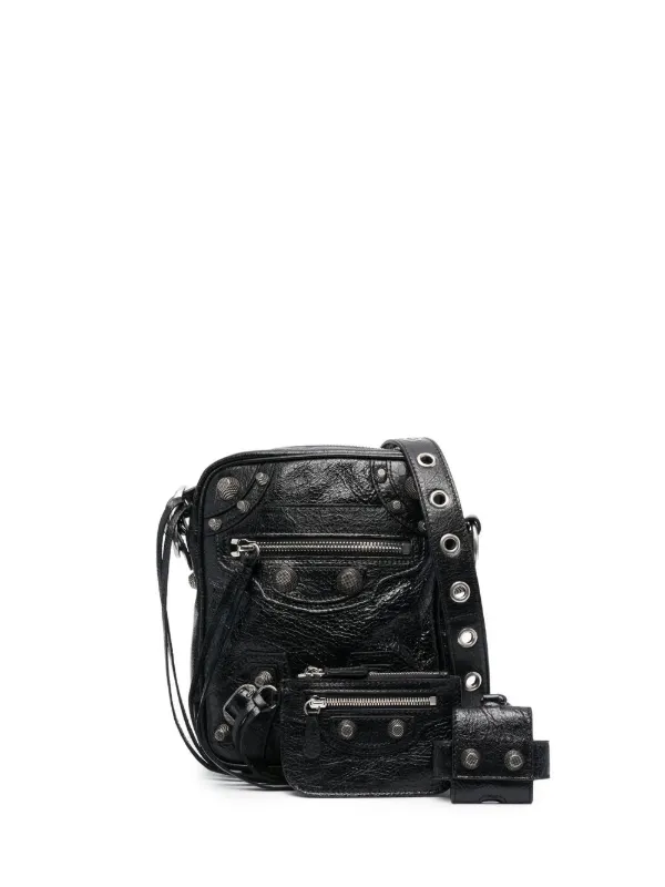 Balenciaga Men's Le Cagole Leather Cross-body Bag