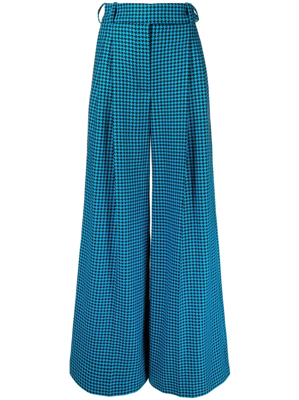 

Alexandre Vauthier pantalones anchos con tiro alto - Azul