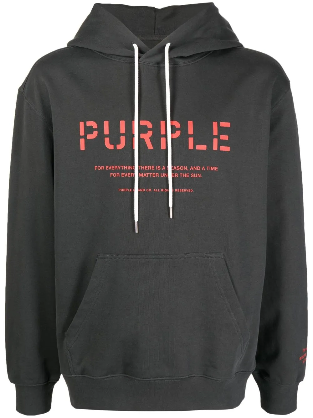 

Purple Brand hoodie con logo estampado - Verde