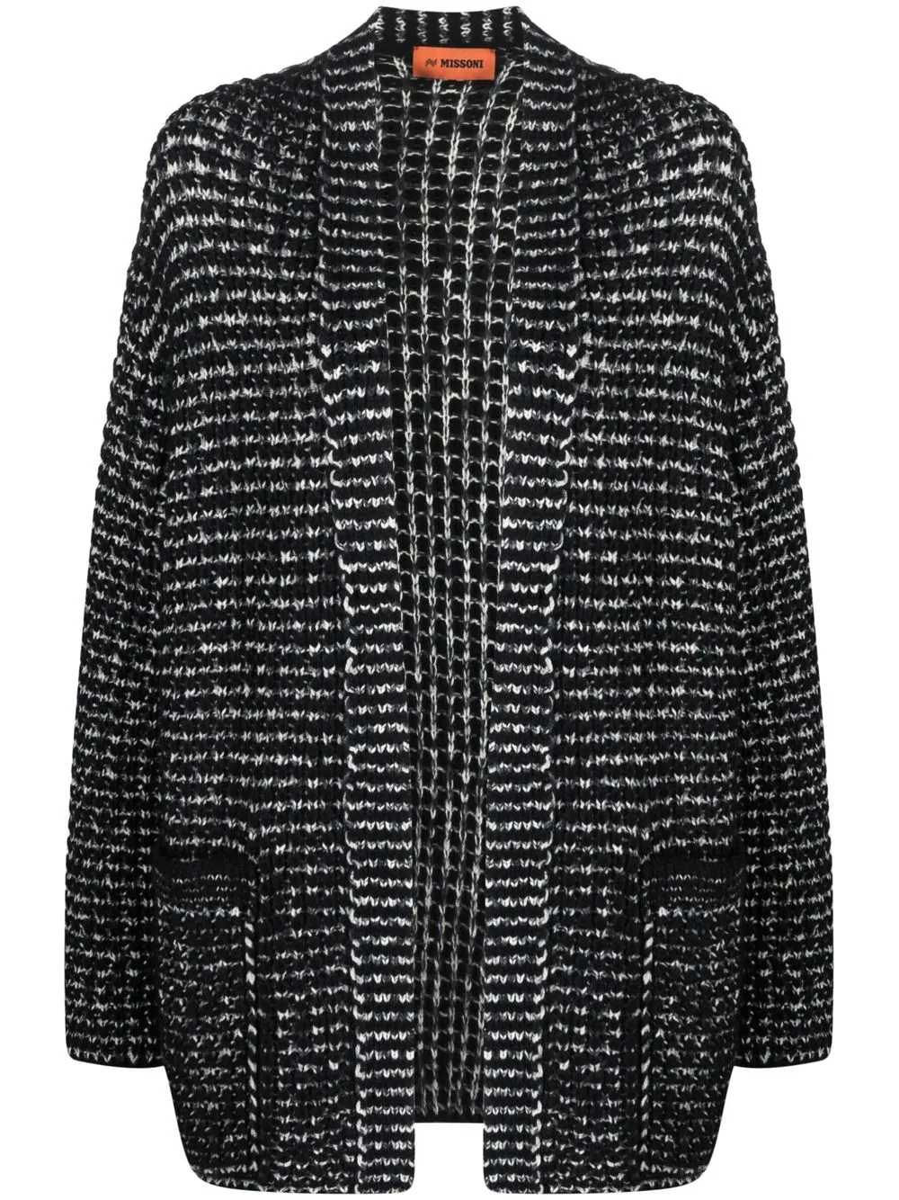 

Missoni cárdigan abierto en la parte delantera - Negro