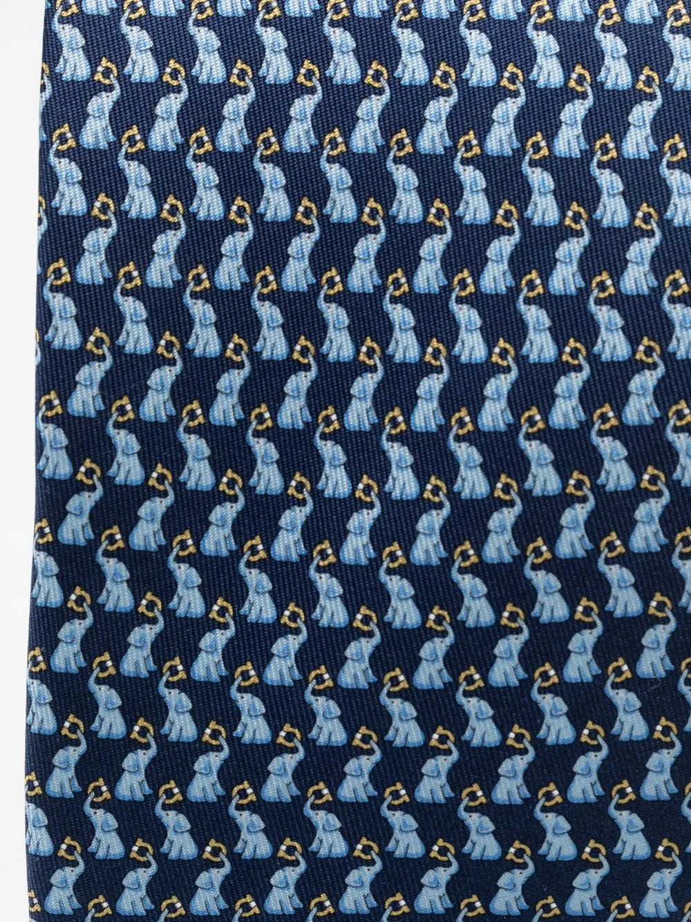 Ferragamo Zijden stropdas - Blauw