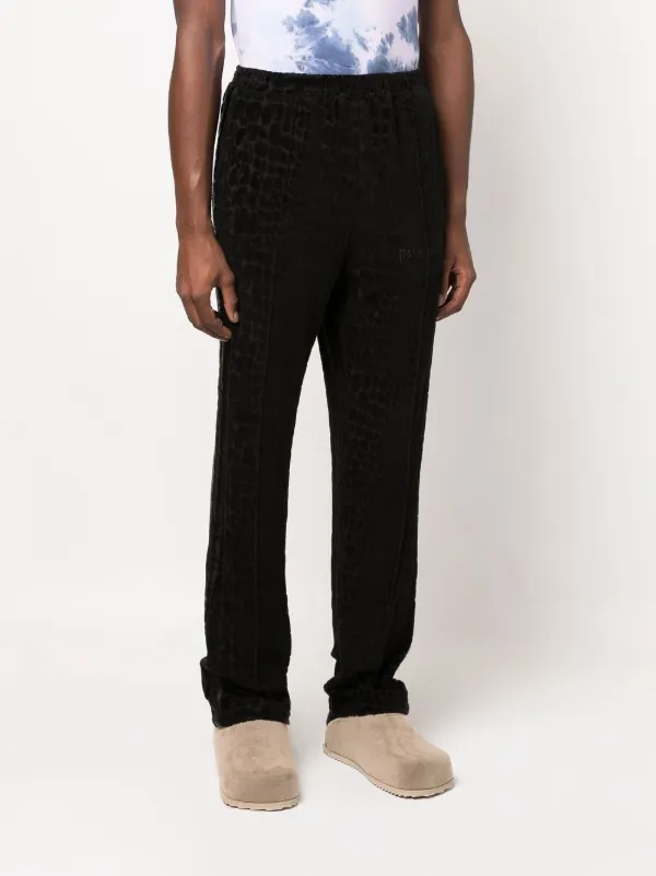 Palm Angels ブラック トラックパンツ ベロア素材 Palm Angels ベロア トラックパンツ | ブラック | FARFETCH JP