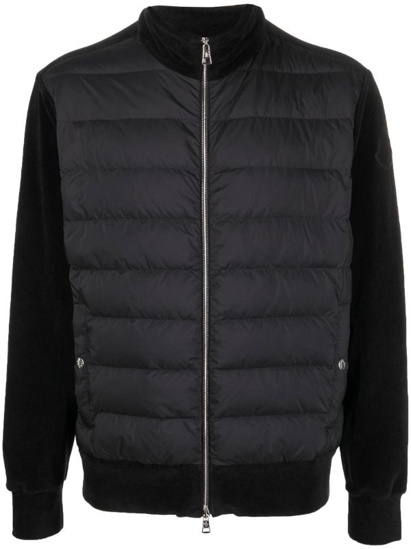 Moncler padded-panel zipped-up Jacket - Farfetch