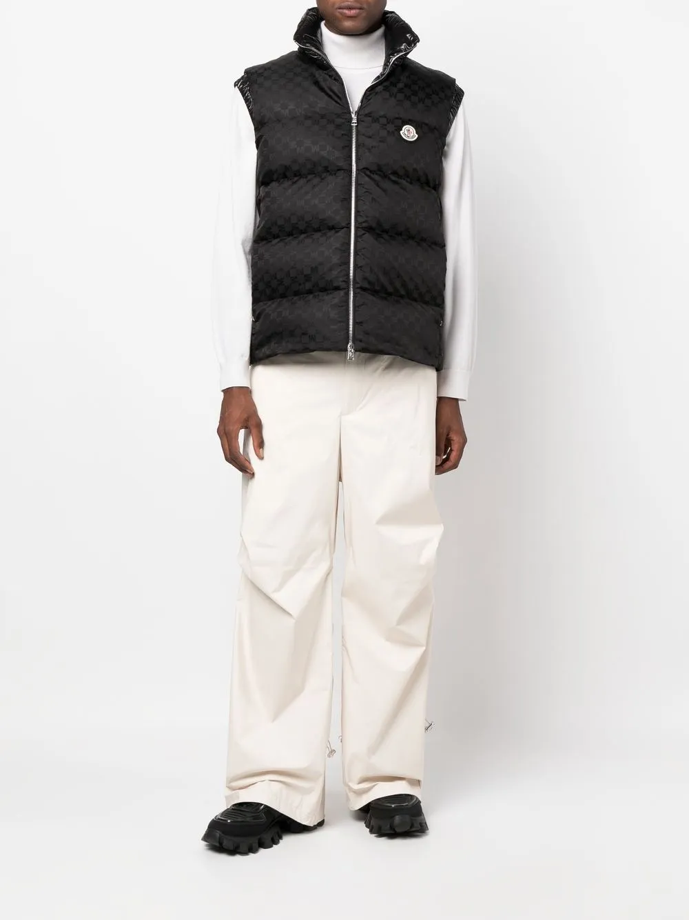 Moncler High waist broek - Beige