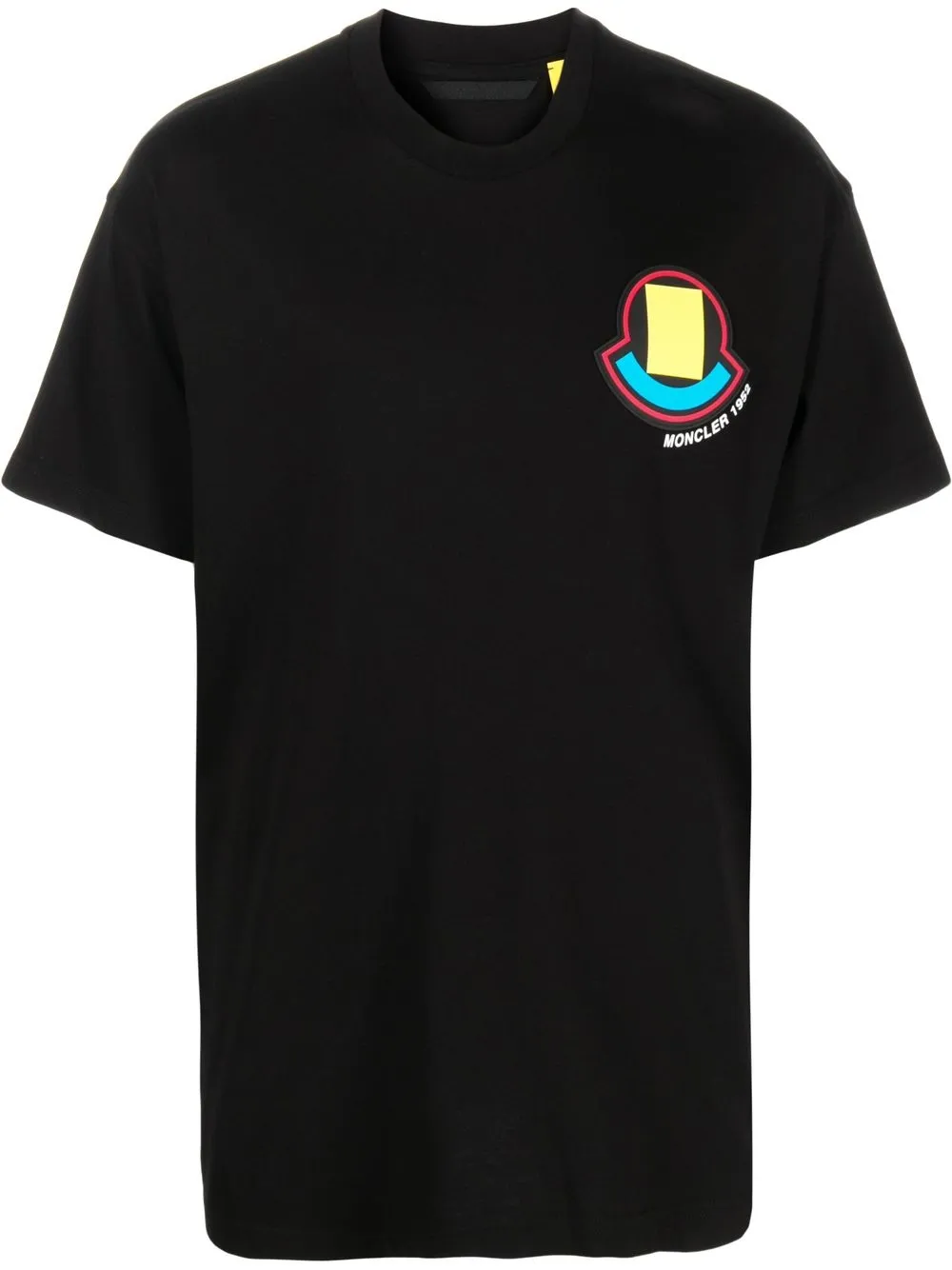 

Moncler playera con logo estampado - Negro