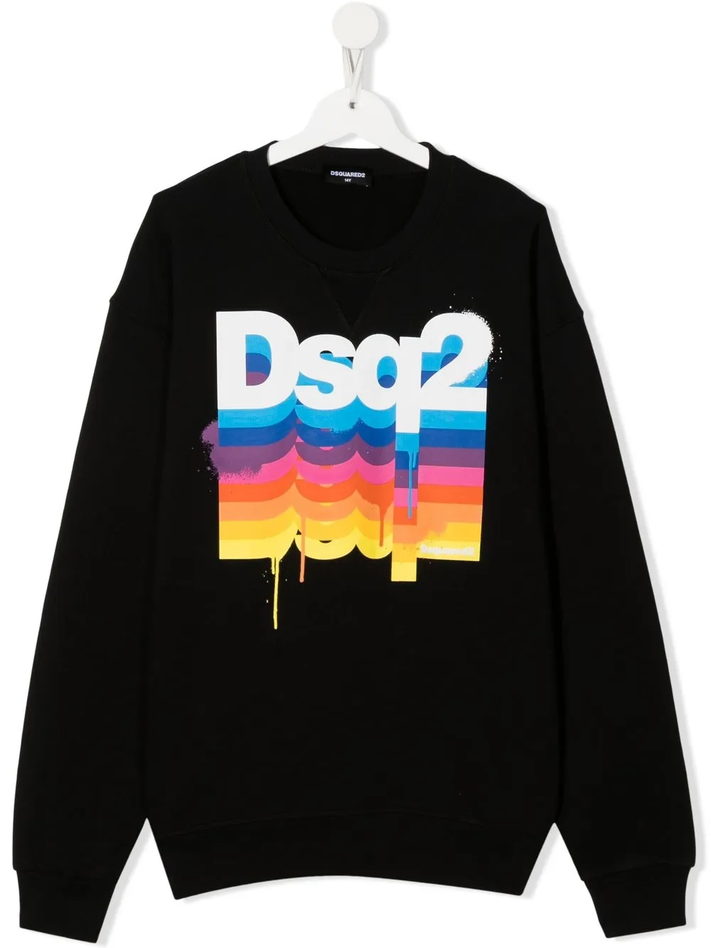 

Dsquared2 Kids sudadera con cuello redondo y logo estampado - Negro