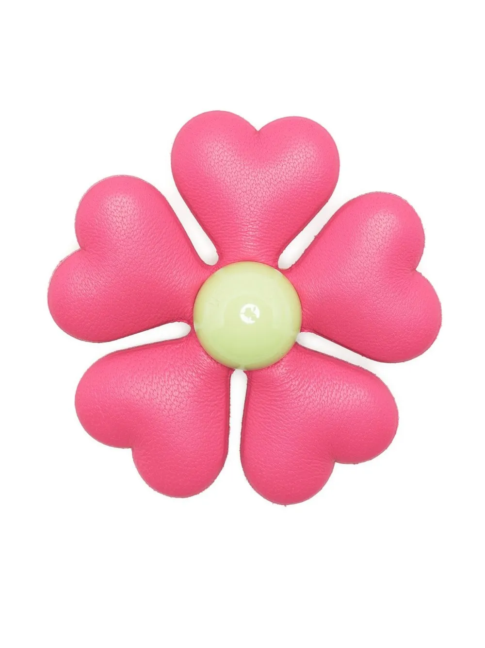 

Moschino leather flower brooch - Pink