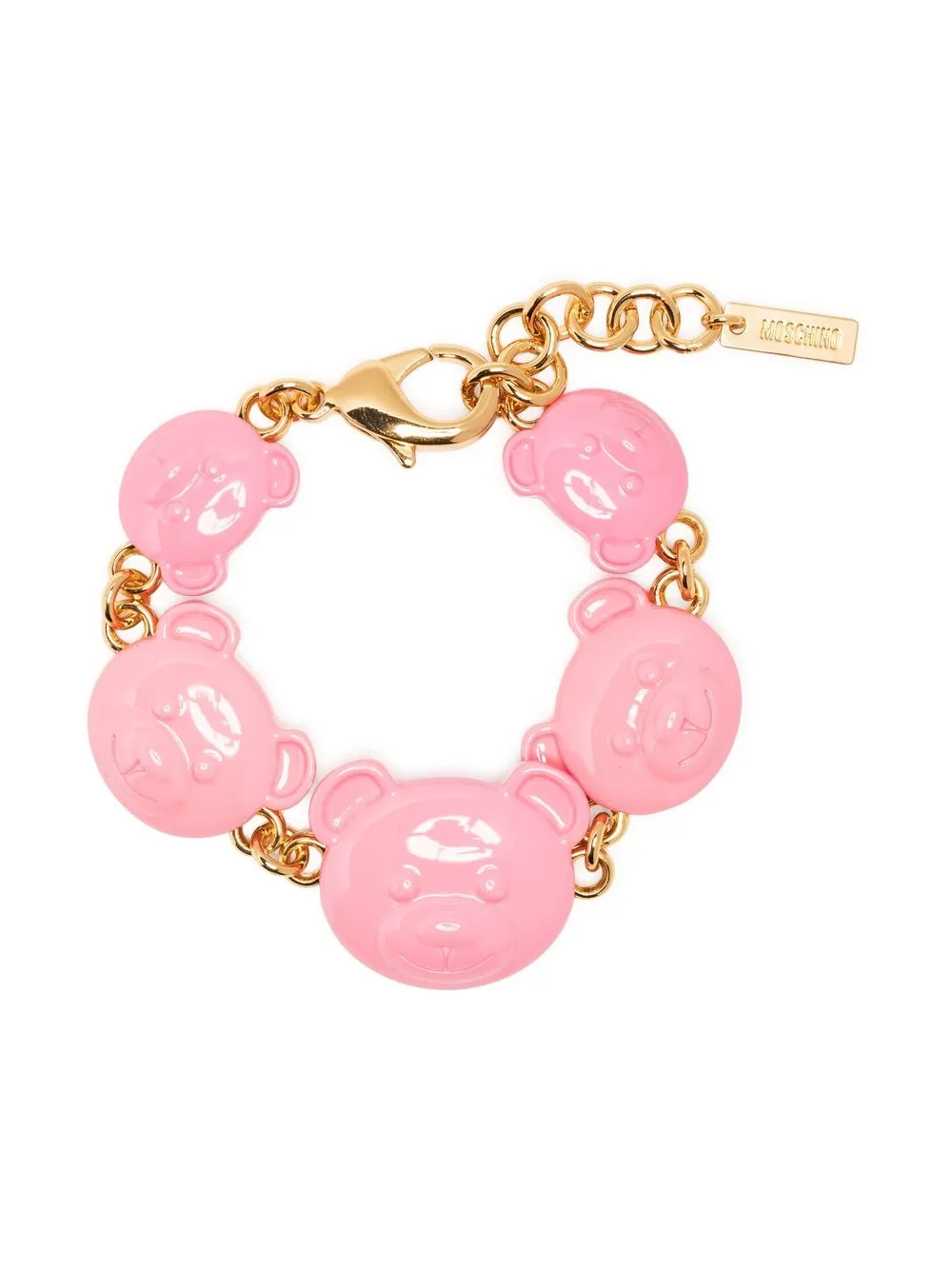 

Moschino Teddy Bear-charm bracelet - Pink